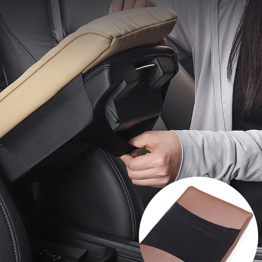 Auto Armsteunn Cover - Leer + Geheugenkatoen