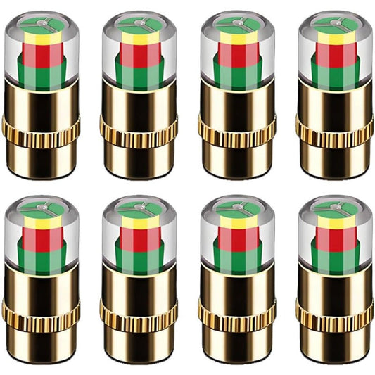 Bandenspanning waarschuwingsdopjes in drie kleuren