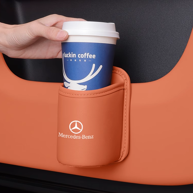 Lederen bekerhouder – Clip-on Custom Design