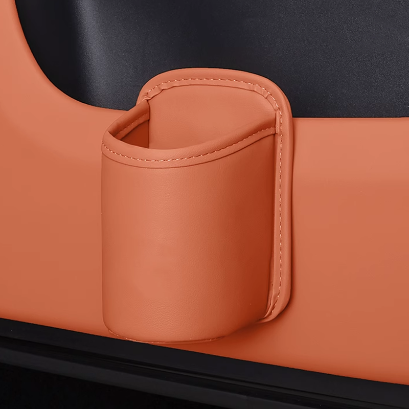 Lederen bekerhouder – Clip-on Custom Design