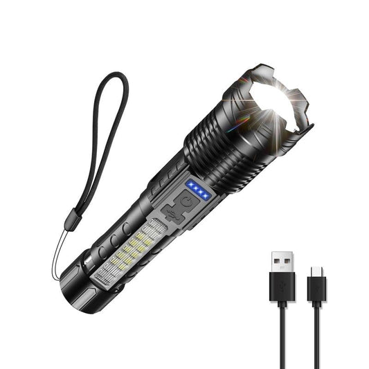 💥Witte laserzaklamp met SOS-waarschuwingslamp