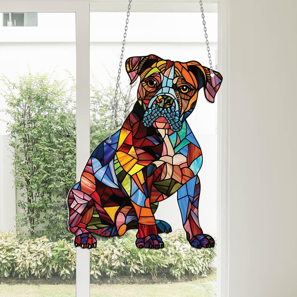 Hangende Hond - Raamdecoratie