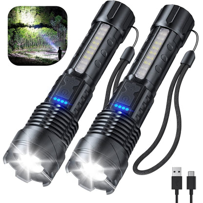 💥Witte laserzaklamp met SOS-waarschuwingslamp