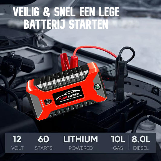 Autobatterij Starthulp
