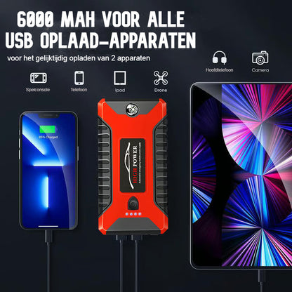 Autobatterij Starthulp