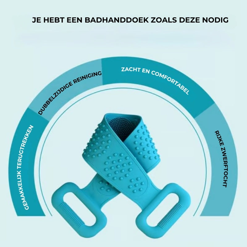 Siliconen Rugscrubber