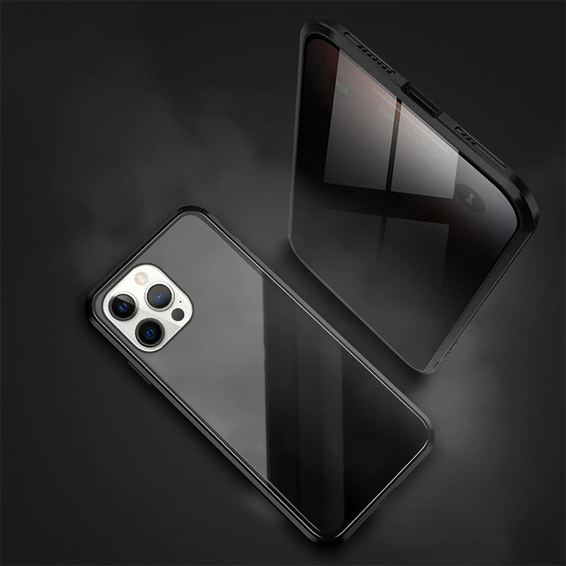 Dubbelzijdig iPhone Magnetisch Gehard Glas Volledig Beschermend Hoesje