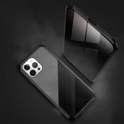 Dubbelzijdig iPhone Magnetisch Gehard Glas Volledig Beschermend Hoesje