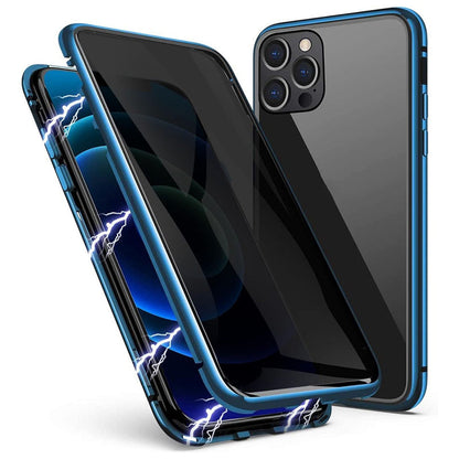Dubbelzijdig iPhone Magnetisch Gehard Glas Volledig Beschermend Hoesje