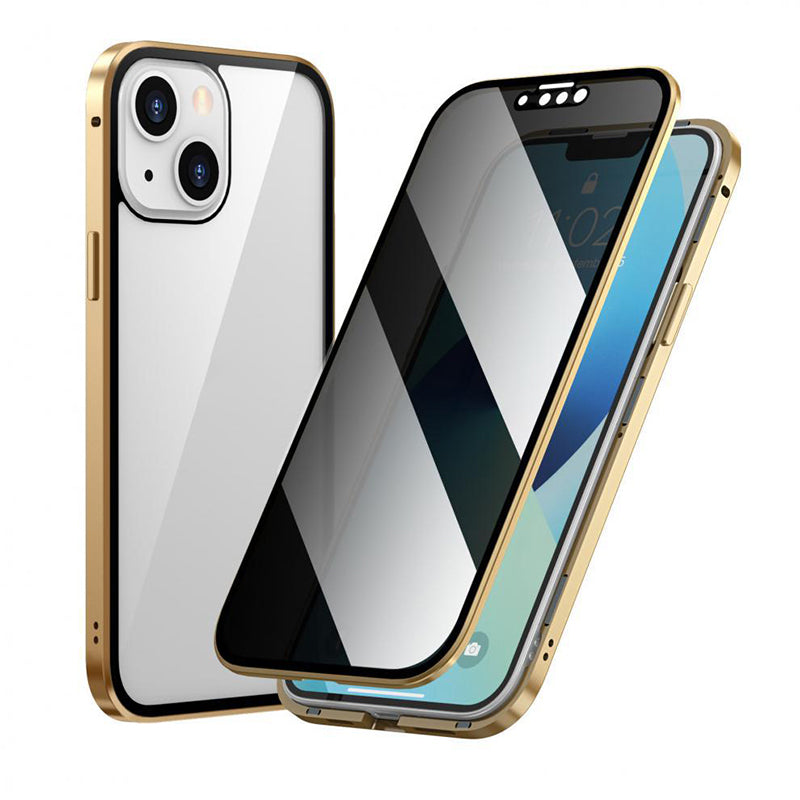 Dubbelzijdig iPhone Magnetisch Gehard Glas Volledig Beschermend Hoesje