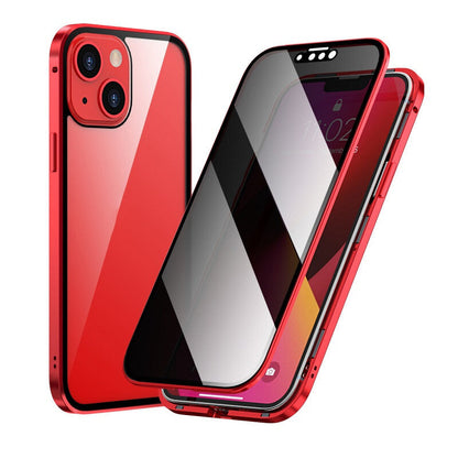 Dubbelzijdig iPhone Magnetisch Gehard Glas Volledig Beschermend Hoesje