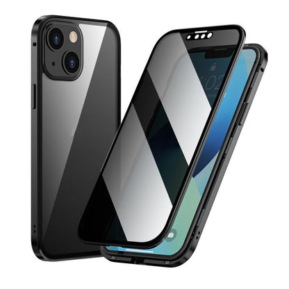 Dubbelzijdig iPhone Magnetisch Gehard Glas Volledig Beschermend Hoesje