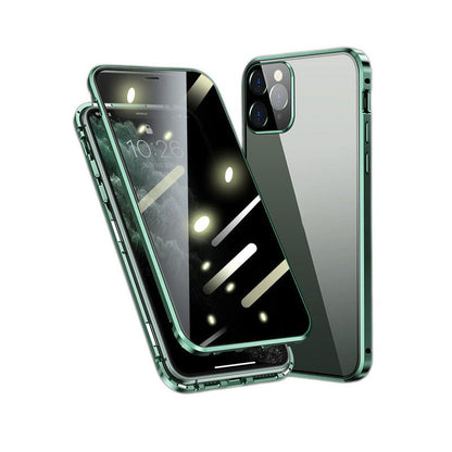 Dubbelzijdig iPhone Magnetisch Gehard Glas Volledig Beschermend Hoesje