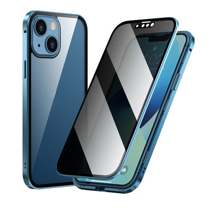 Dubbelzijdig iPhone Magnetisch Gehard Glas Volledig Beschermend Hoesje