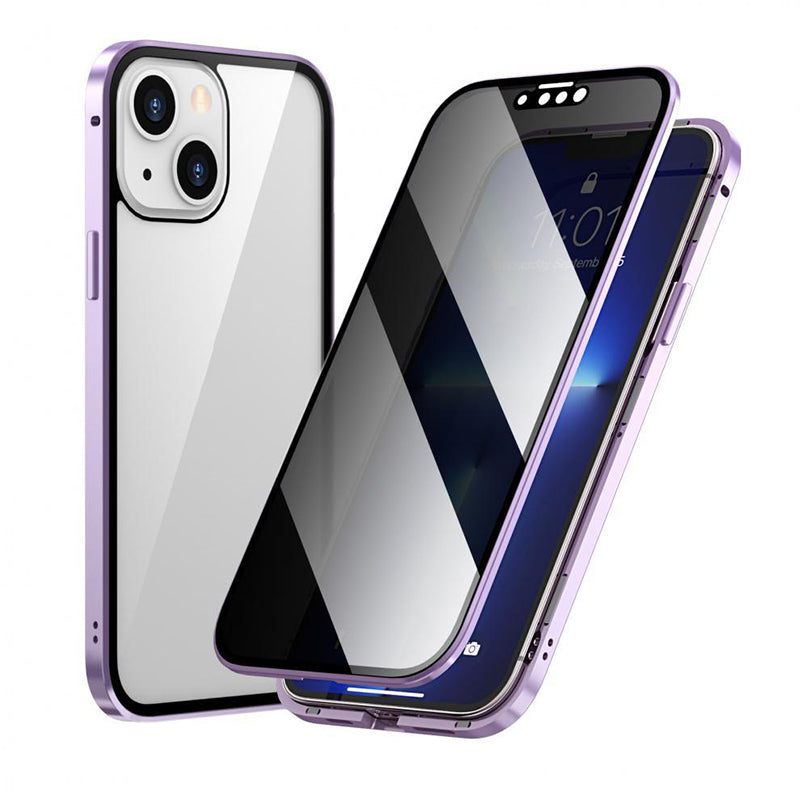 Dubbelzijdig iPhone Magnetisch Gehard Glas Volledig Beschermend Hoesje