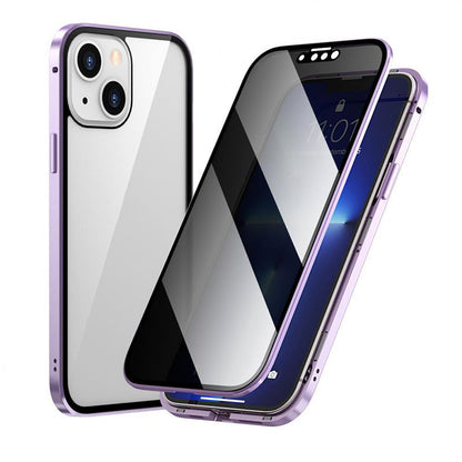 Dubbelzijdig iPhone Magnetisch Gehard Glas Volledig Beschermend Hoesje