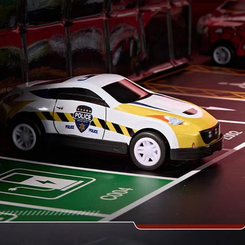 48 Mini-auto Set met terugtrekmotor en geïntegreerde garage